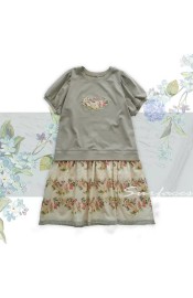 Surface Spell Blooming Roses Over A Porch Short Sleeve One Piece(Leftovers)